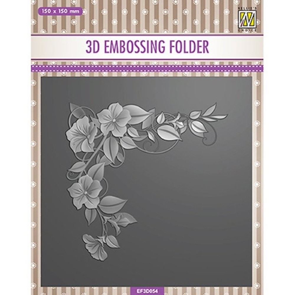 3D Embossing Folder Flower Corner1