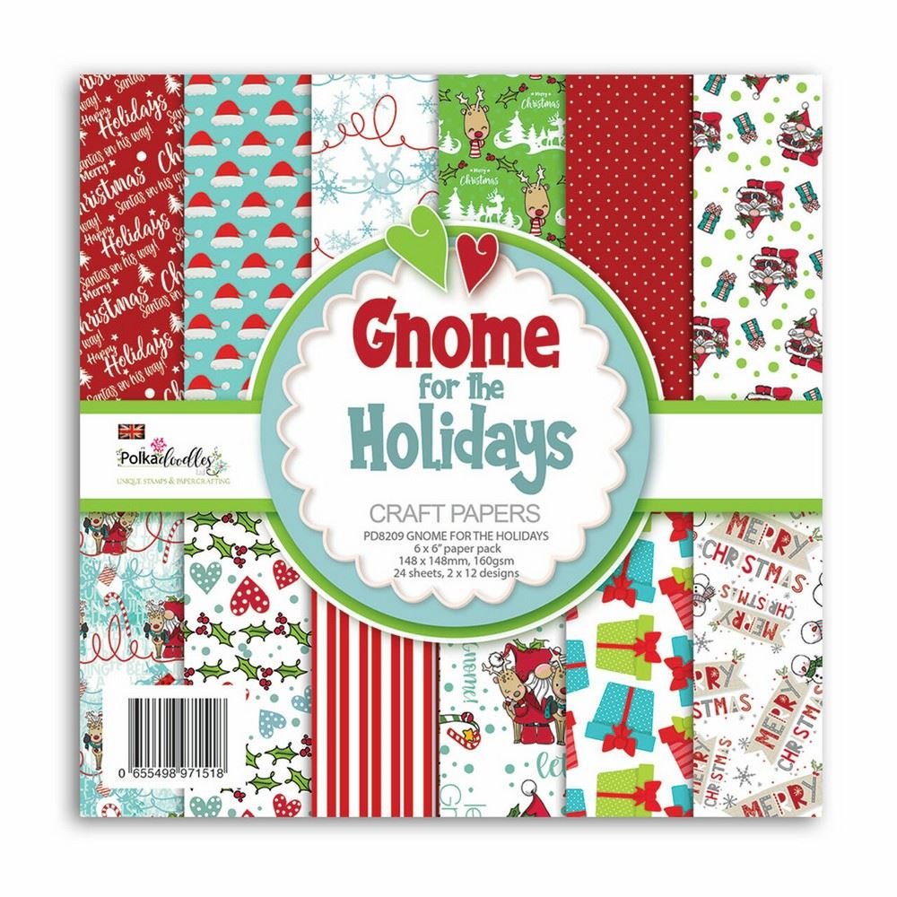 Blocchi di Carte Scrap Gnome For Holidays
