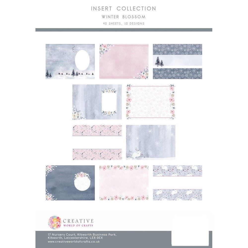 Blocco di carte Winter Blossom Insert Collection A4