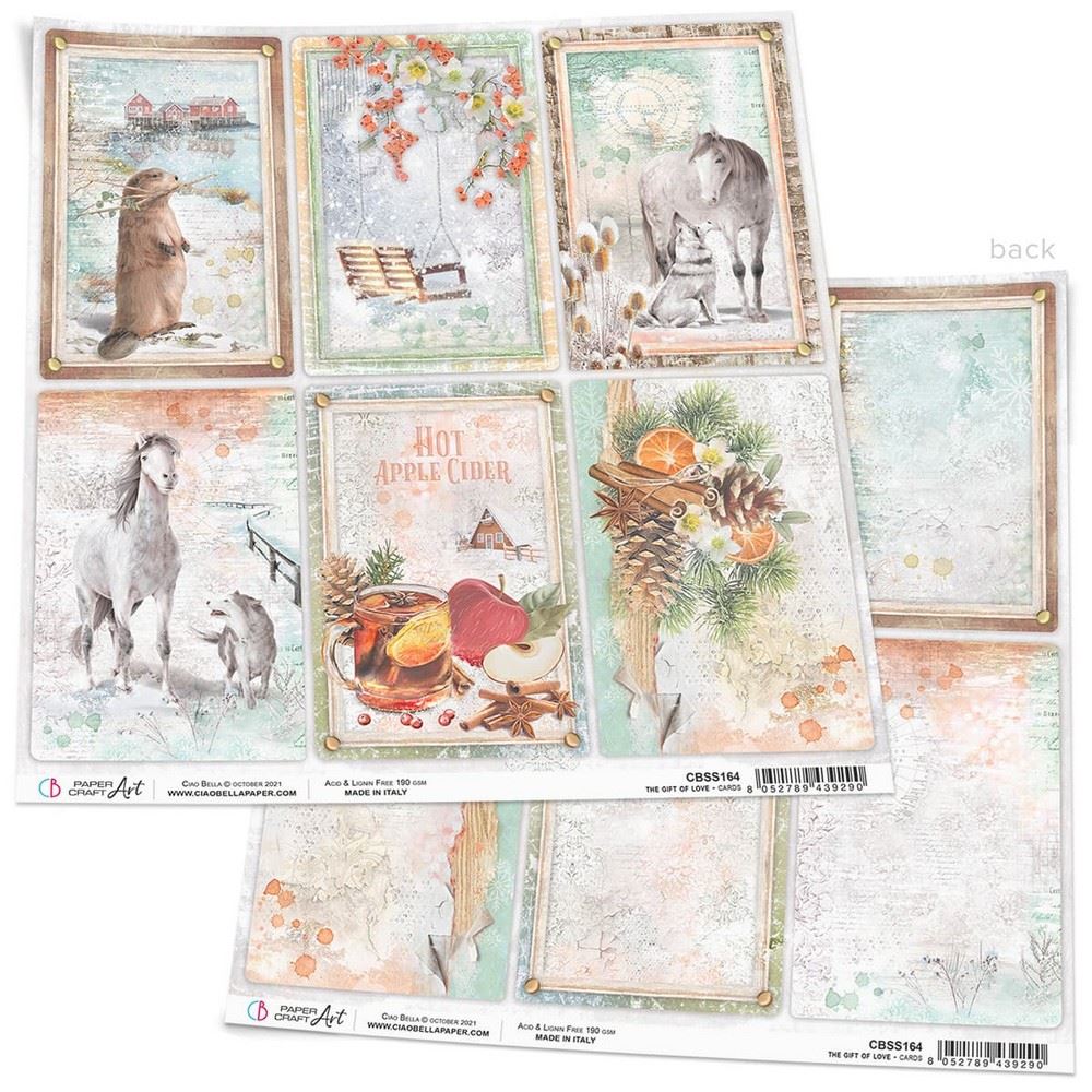Carta Scrap Cards - The Gift of Love