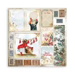 Carta Scrap Romantic Christmas Cartoline