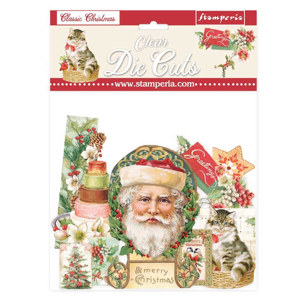 Clear Die cuts Classic Christmas