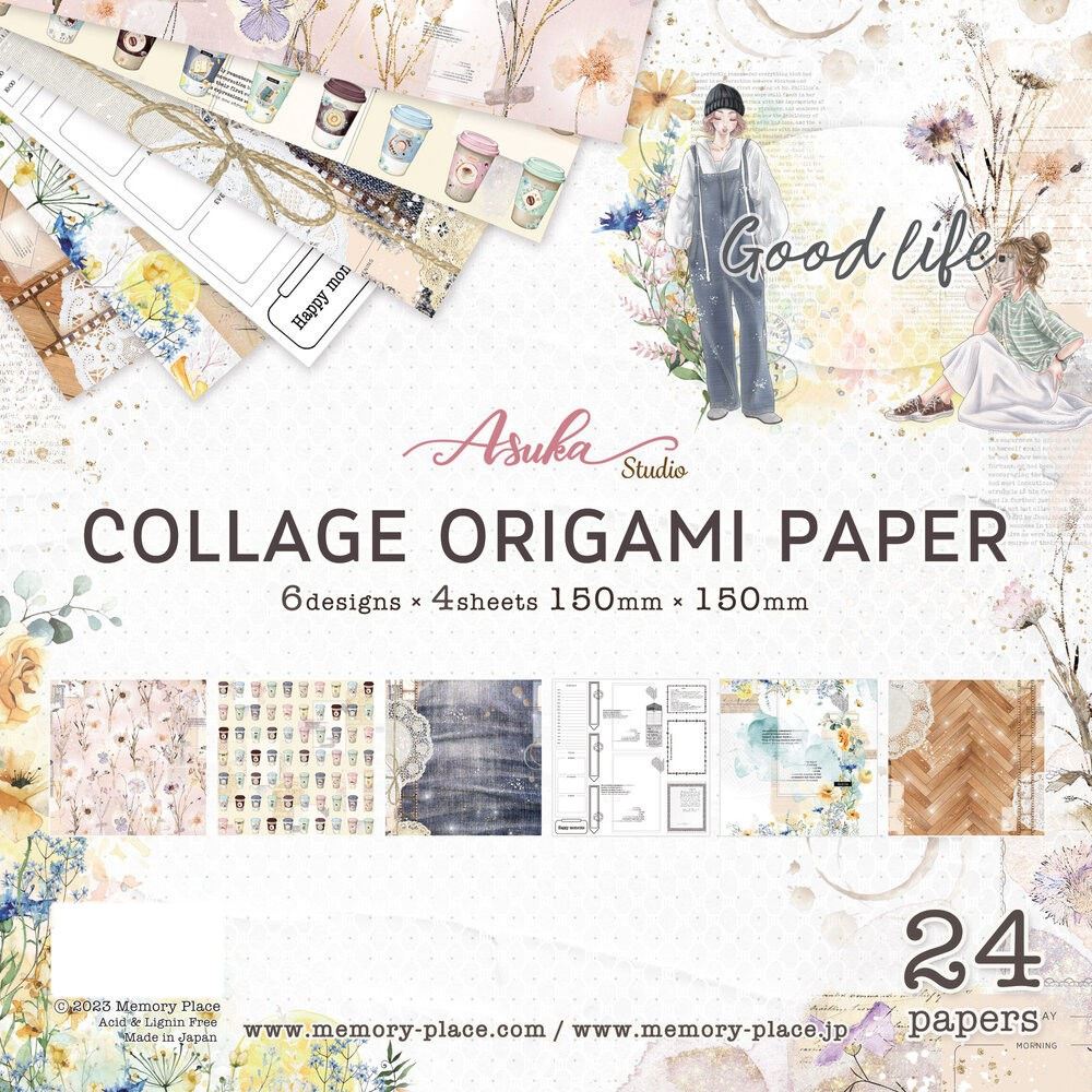 Collage Origami Paper Good Life