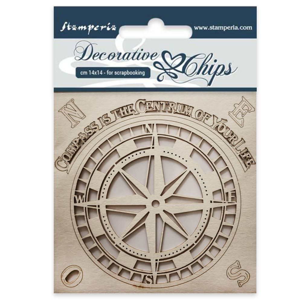 Decorative Chips Compass
