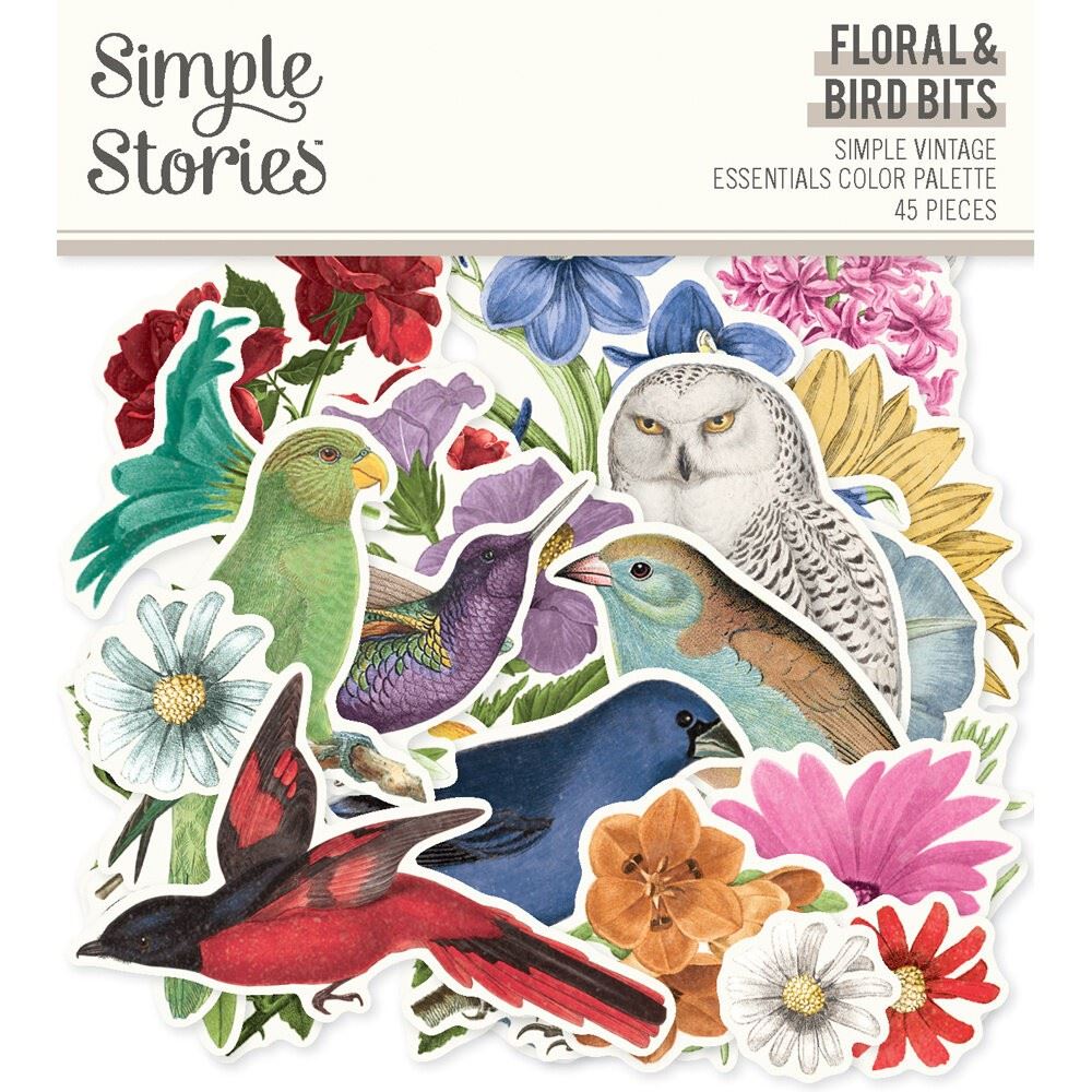 Die Cut Essential Color Palette Floral & Birds