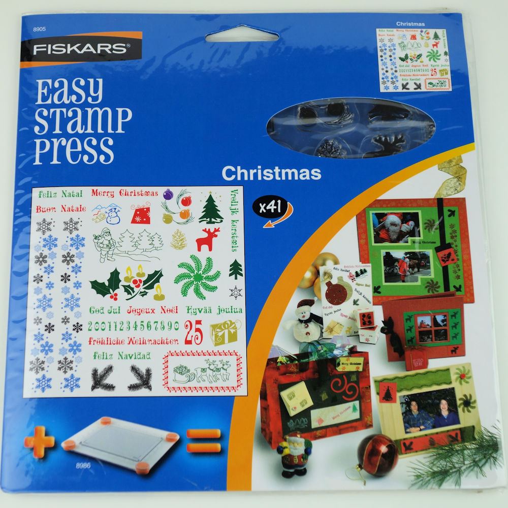 Easy Stamp Press Timbri Christmas by Fiskars