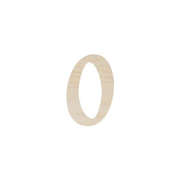 Lettera O in legno cm 6,5