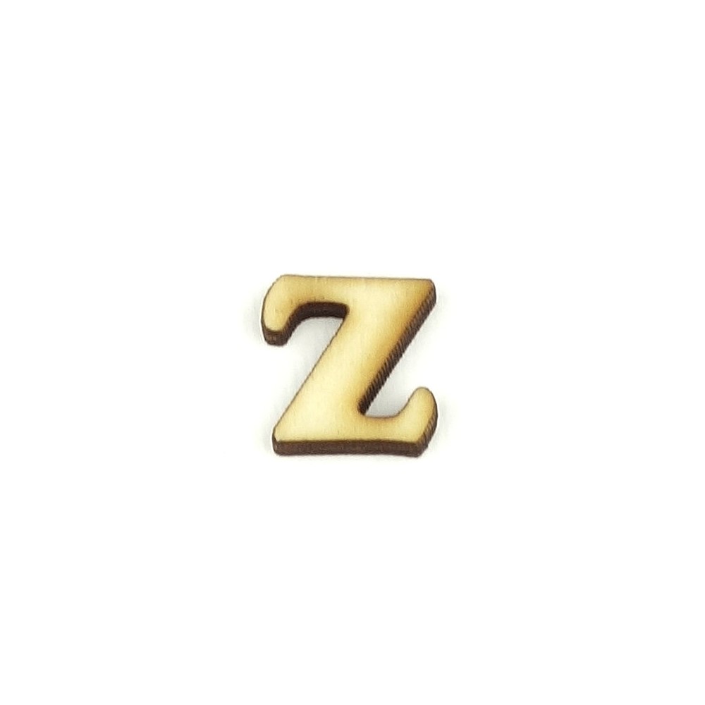 Lettera Z in legno cm 1,5