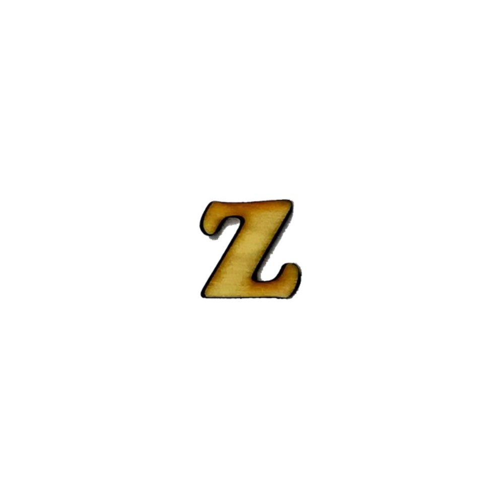 Lettera Z in legno cm 2,5