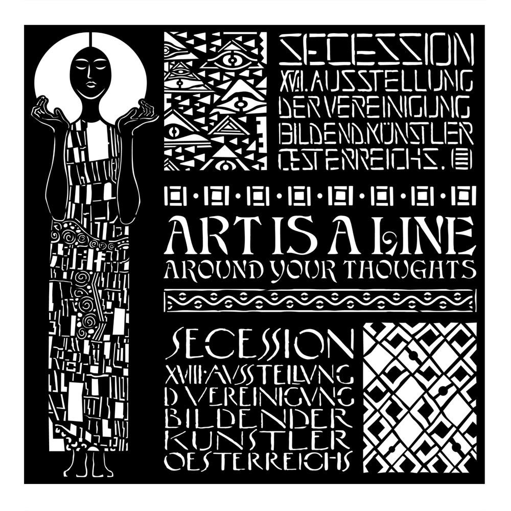 Stencil spesso cm Klimt Art Nouveau