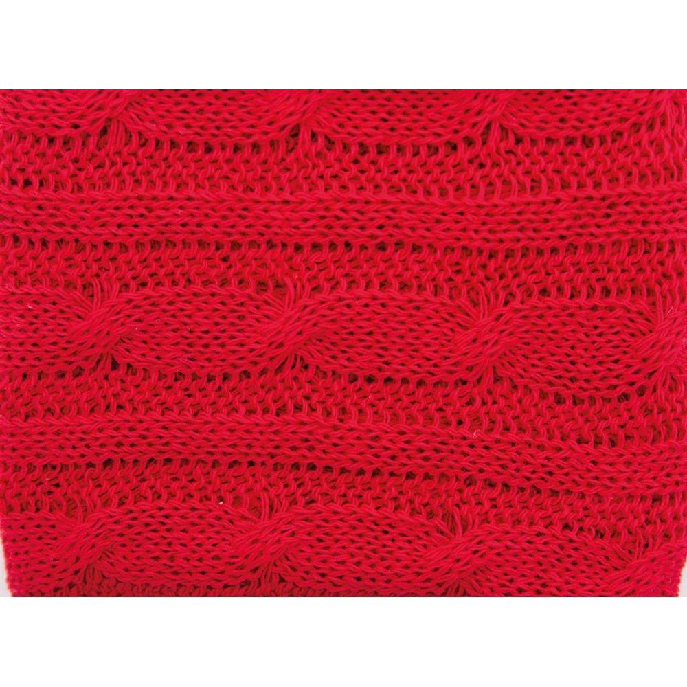 Tessuto Maglia Knit Rosso