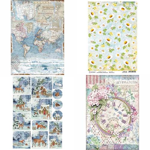 Carta di riso decoupage