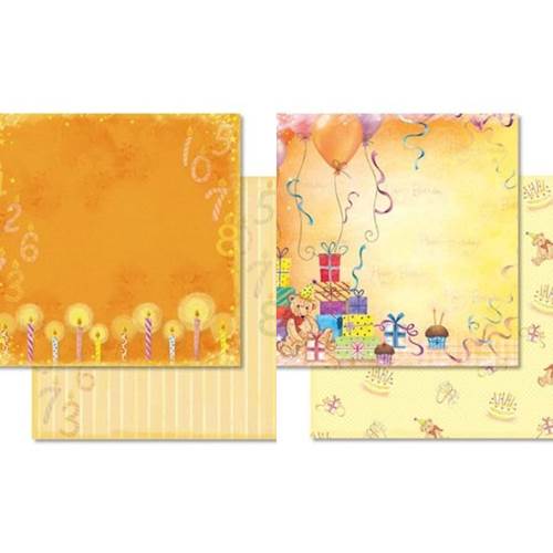 Carta scrap compleanno