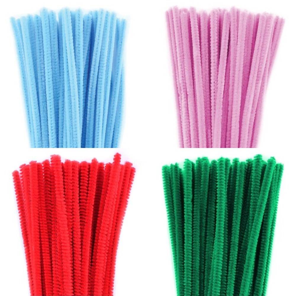 BetterJonny 1000 Stuzzichini In Filo Di Ciniglia – 10 Colori – Lunghezza 30 Cm – Fai Da Te Creativo