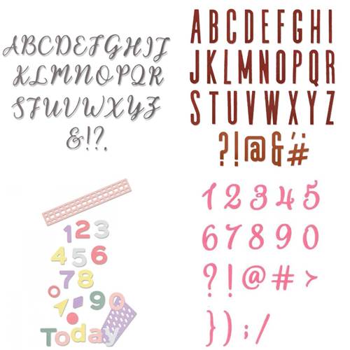 Fustelle Alfabeto e Numeri