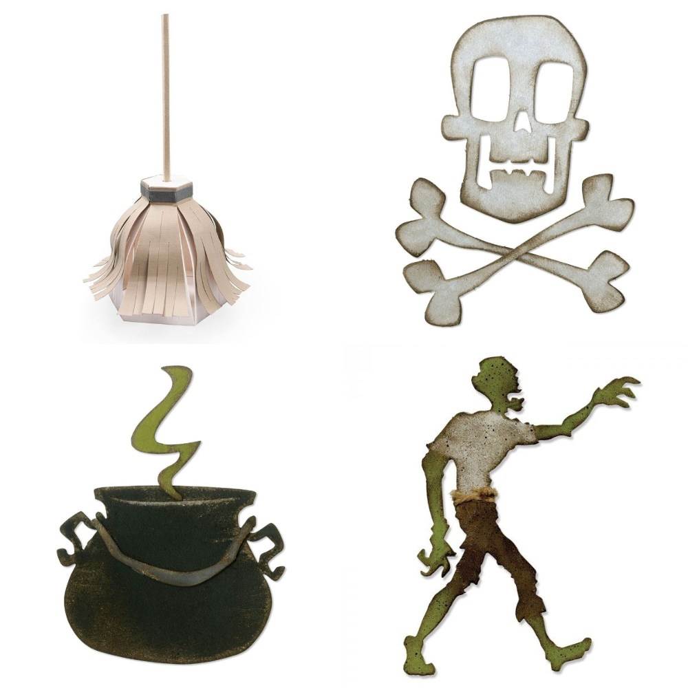 MILISTEN Fustelle Per Goffratura A Tema Halloween - Motivo Ragnatela Per Scrapbooking, Biglietti, Album E Fai Da Te