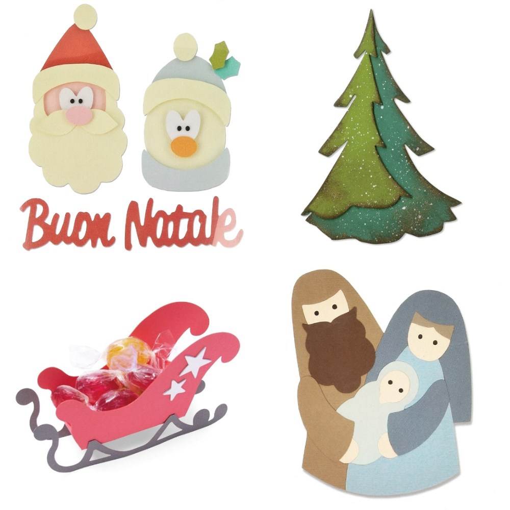 Fustelle Big Shot Natale Bigz Per Feltro Mondo Fai Da Te