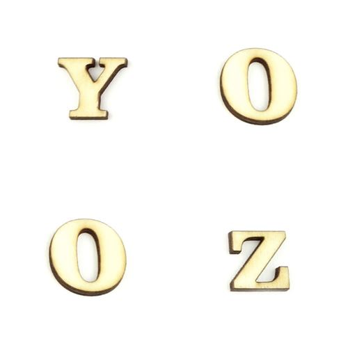 Lettere in legno Clarendon cm 2,5