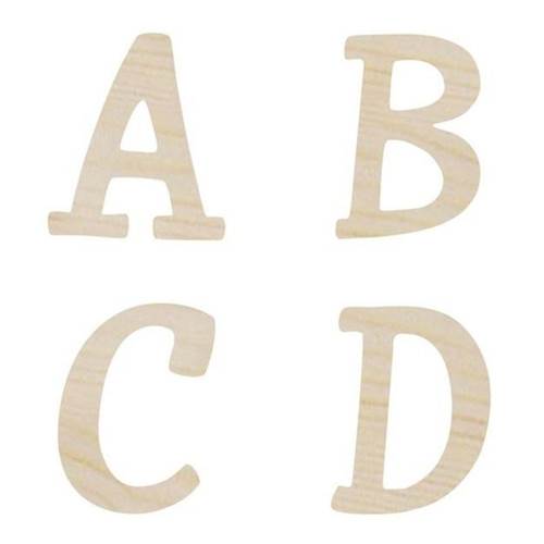 Lettere in legno cm 6,5