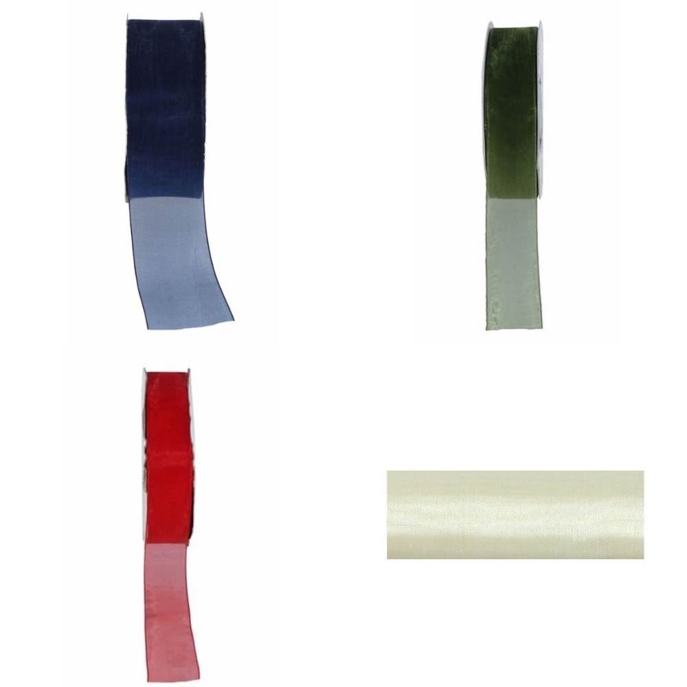3 Pezzi Nastri In Organza - Chiffon Trasparente Per Regali, Bouquet, Decorazioni Feste, Artigianato - Rosa Cipria, Rosa Chiaro, Rosa Corallo (3 Rotoli, 49 Iarde Ciascuno)