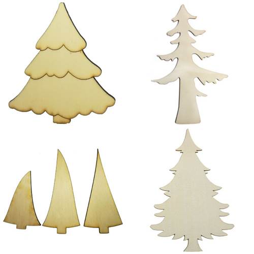 Sagome in legno Alberi