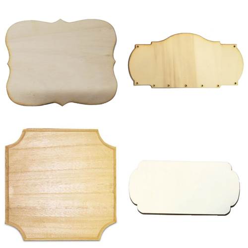 Sagome in legno Targhette