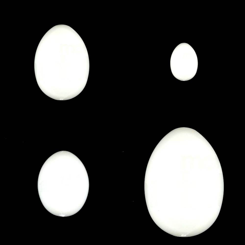 Uova Finte Per Piccioni - 10 Pezzi In Plastica Bianca, 32.5x28 Mm - Foto 7