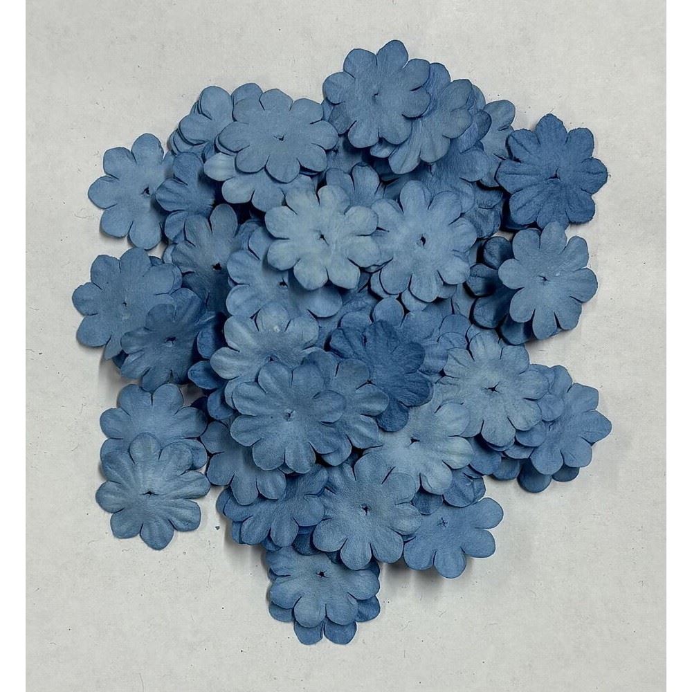 100 Fiori di carta Blu polvere