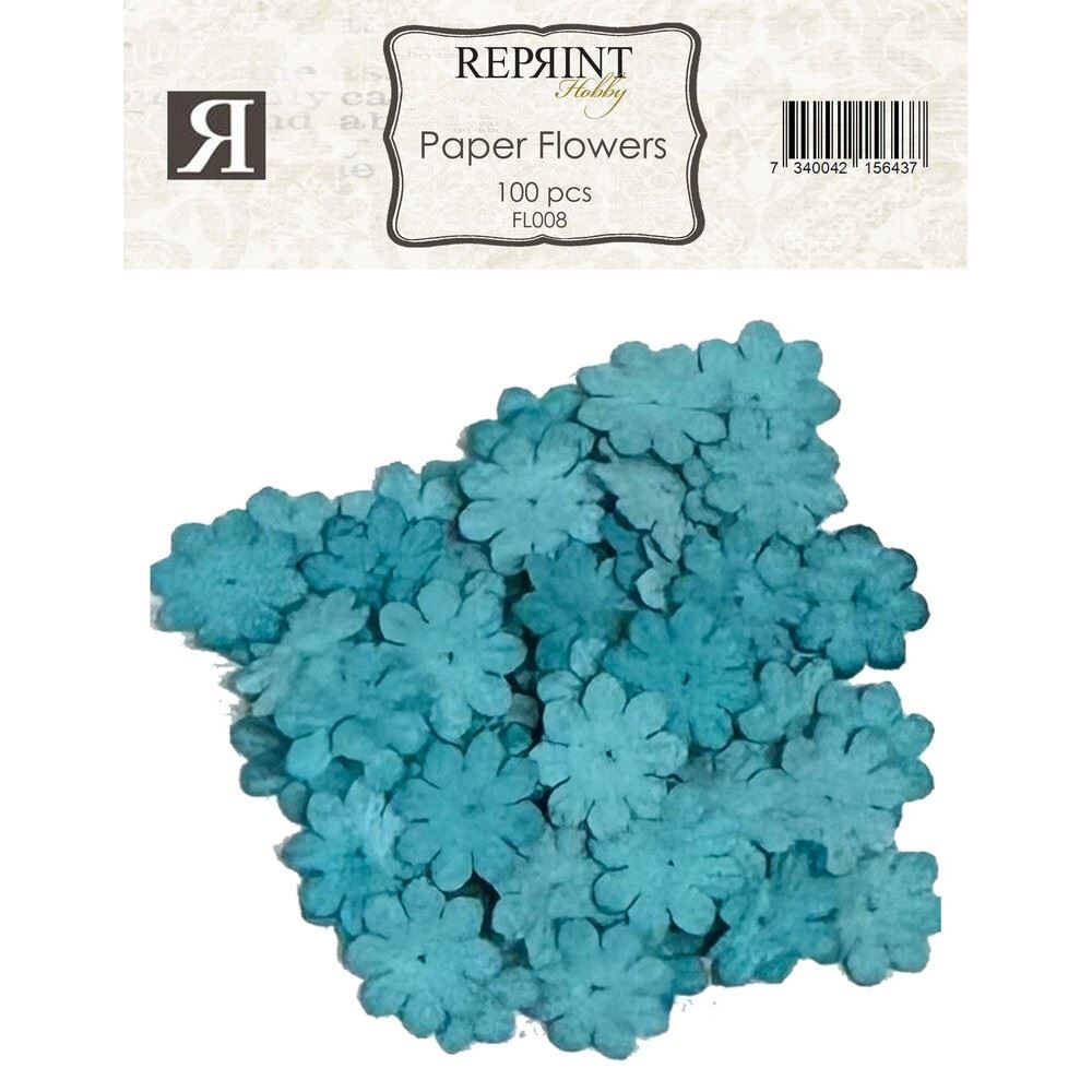 100 Fiori di carta Turchese