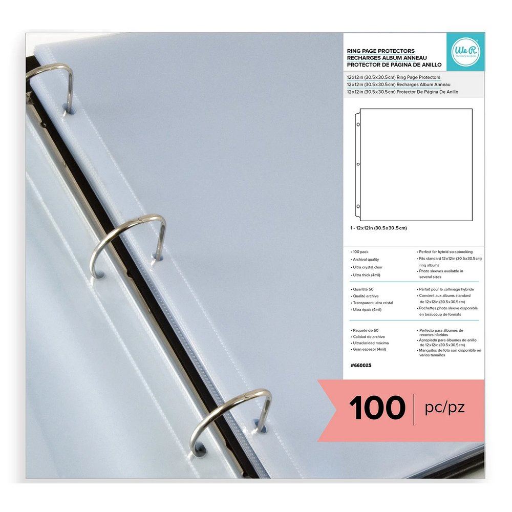 100 Pagine interne per Album ad anelli