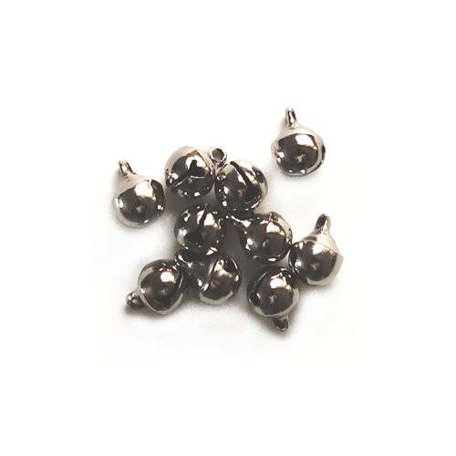 10 Mini sonaglini colore Argento mm 7