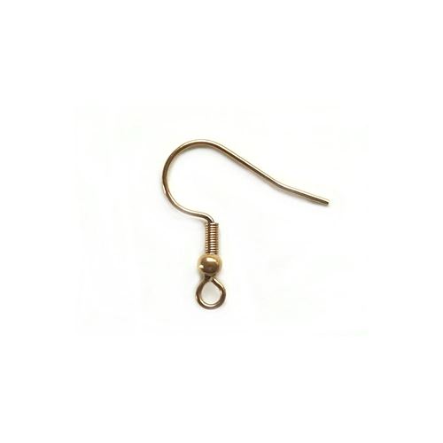 10 Monachelle per orecchini con pallina colore Oro