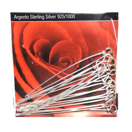 20 Chiodini con anellino in argento