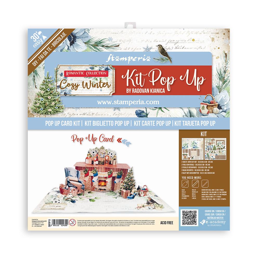 3D Paper Kit Romantic Cozy Winter