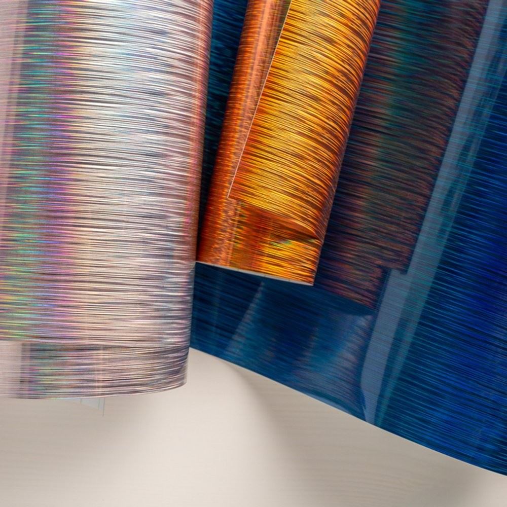 3 Fogli di Vinile colore Mesa Texture Fili Olografici Permanente per Cricut