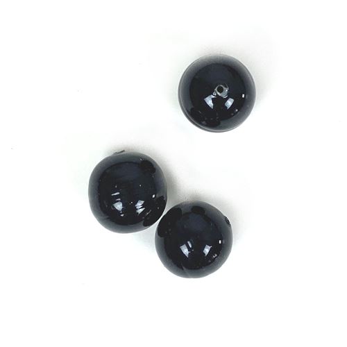 3 Perle rainbow nere rotonde
