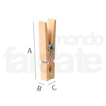 48 Mollette in legno