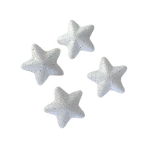 4 Stelle in polistirolo iridescenti 