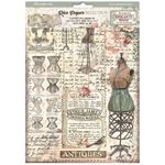 6 Carte di riso in A4 Brocante Antiques Stamperia