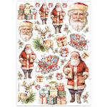 6 Carte di riso in A4 Classic Christmas Stamperia