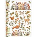 6 Carte di riso in A4 Classic Christmas Stamperia