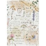 6 Carte di riso in A4 Flowers and Poems Stamperia