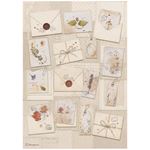 6 Carte di riso in A4 Flowers and Poems Stamperia