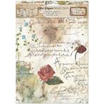 6 Carte di riso in A4 Flowers and Poems Stamperia