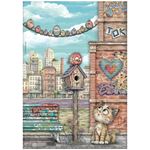 6 Carte di riso in A4 Furry Friends 2 Stamperia