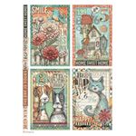 6 Carte di riso in A4 Furry Friends Stamperia