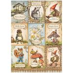 6 Carte di riso in A4 Hidden Grove Stamperia