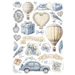 6 Carte di riso in A4 Timeless Stamperia