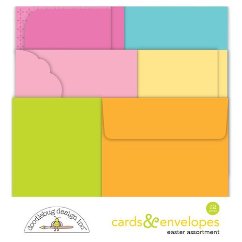 6 Carte e 6 Buste colorate