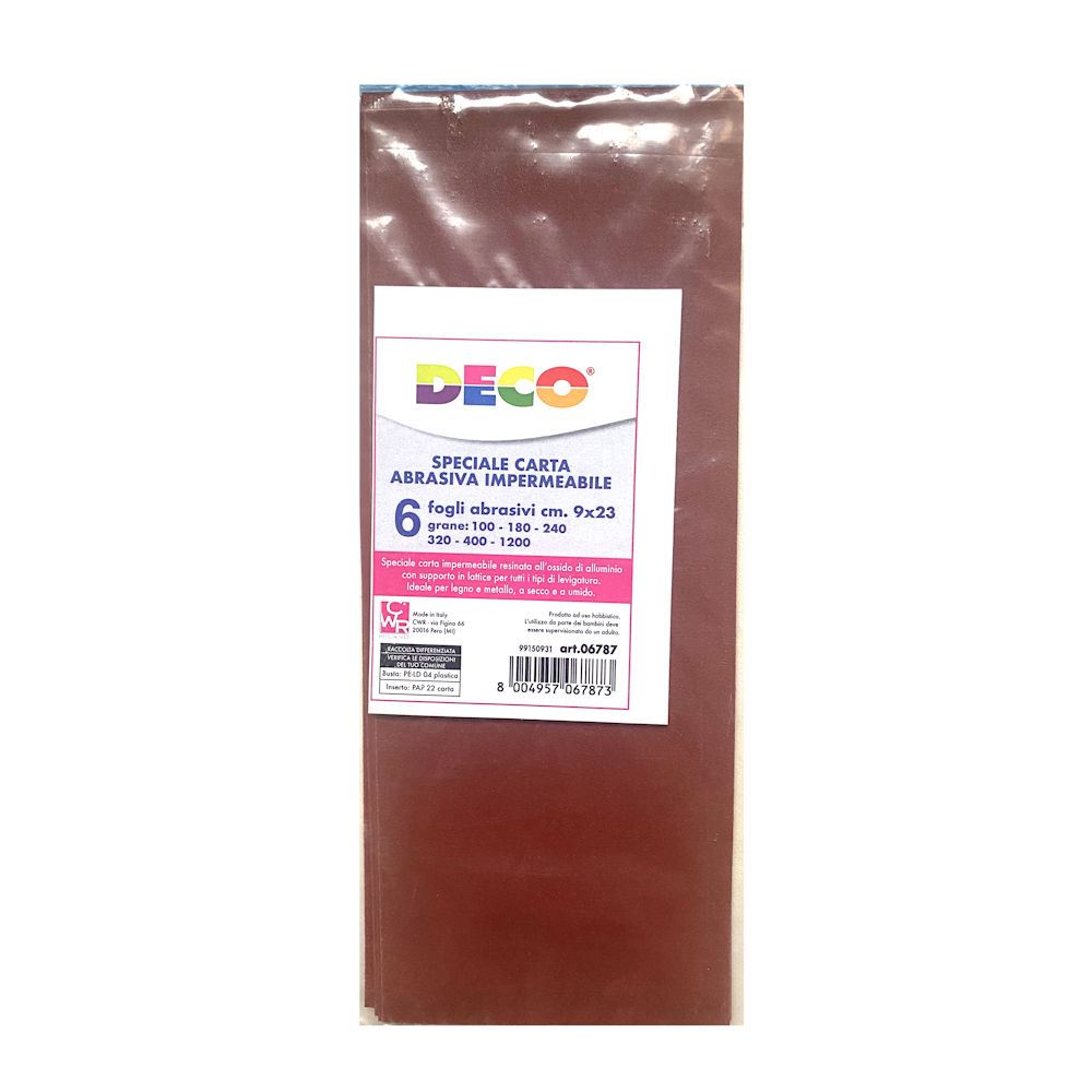 6 Fogli Abrasivi